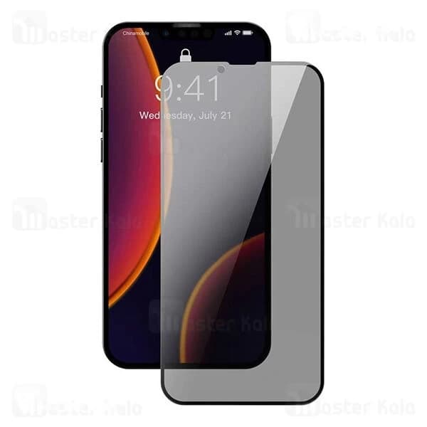 پک 2تایی گلس حریم شخصی تمام صفحه آیفون Apple iPhone 13 Mini Baseus Crack Resistant SGQP020301 — تصویر ۸