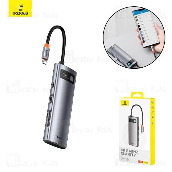 هاب 7 پورت بیسوس Baseus Metal Gleam B00030708811 توان 100 وات