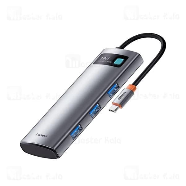 هاب 7 پورت بیسوس Baseus Metal Gleam B00030708811 توان 100 وات — تصویر ۳