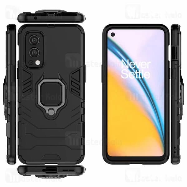 گارد ضد ضربه انگشتی وان پلاس OnePlus Nord 2 5G Black Panther KEYSION ShockProof Armor Ring — تصویر ۳