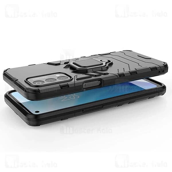 گارد ضد ضربه انگشتی OnePlus Nord N200 5G / Oppo A93 5G Black Panther KEYSION ShockProof Armor Ring — تصویر ۲