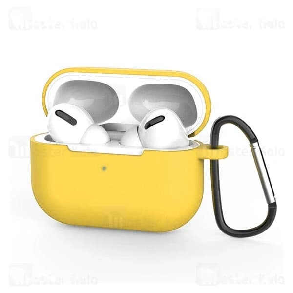 کاور محافظ سیلیکونی هندزفری اپل Apple AirPods 3 Silicone Case دارای قلاب آویز — تصویر ۳