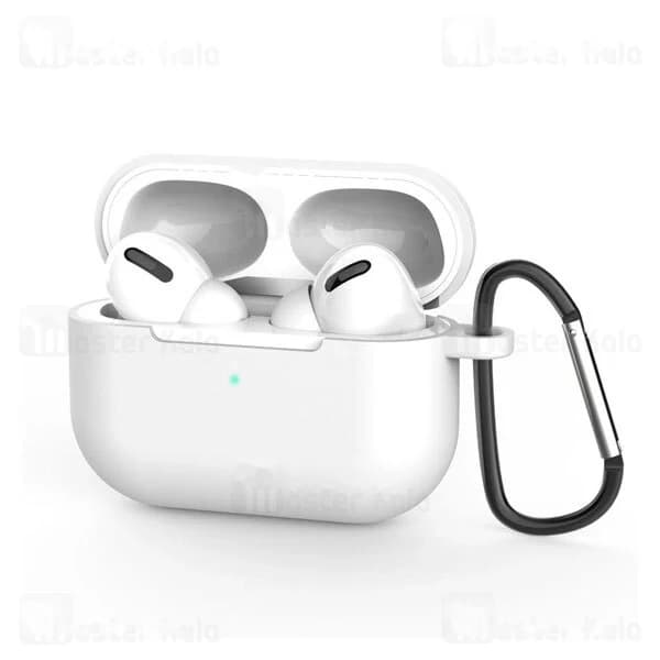 کاور محافظ سیلیکونی هندزفری اپل Apple AirPods 3 Silicone Case دارای قلاب آویز — تصویر ۸