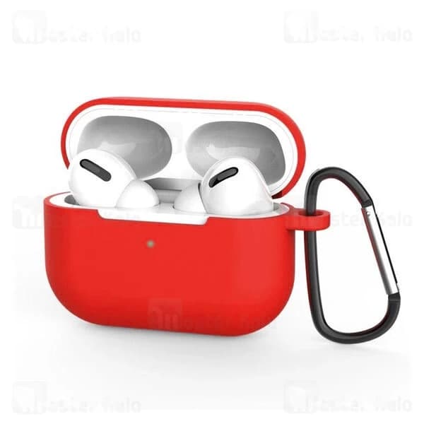 کاور محافظ سیلیکونی هندزفری اپل Apple AirPods 3 Silicone Case دارای قلاب آویز — تصویر ۵