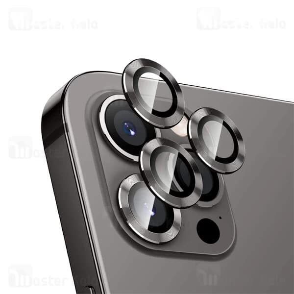 پک 3تایی محافظ لنز فلزی دوربین آیفون iPhone 13 Pro / iPhone 13 Pro Max Metal Ring Lens Protector — تصویر ۴