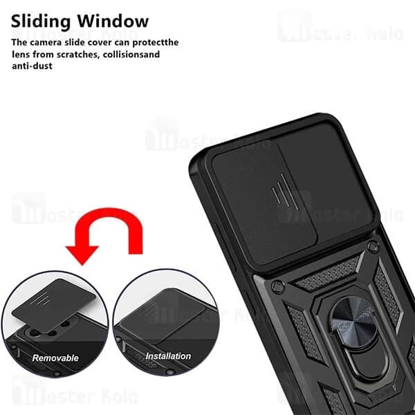 گارد محافظ ضد ضربه انگشتی هواوی Huawei Nova 9 / Honor 50 SHUNIJA Armor Case دارای محافظ دوربین — تصویر ۴