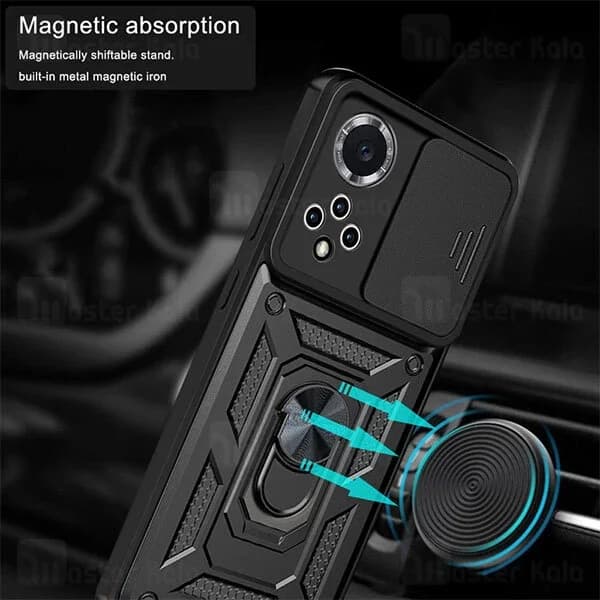 گارد محافظ ضد ضربه انگشتی هواوی Huawei Nova 9 / Honor 50 SHUNIJA Armor Case دارای محافظ دوربین — تصویر ۷