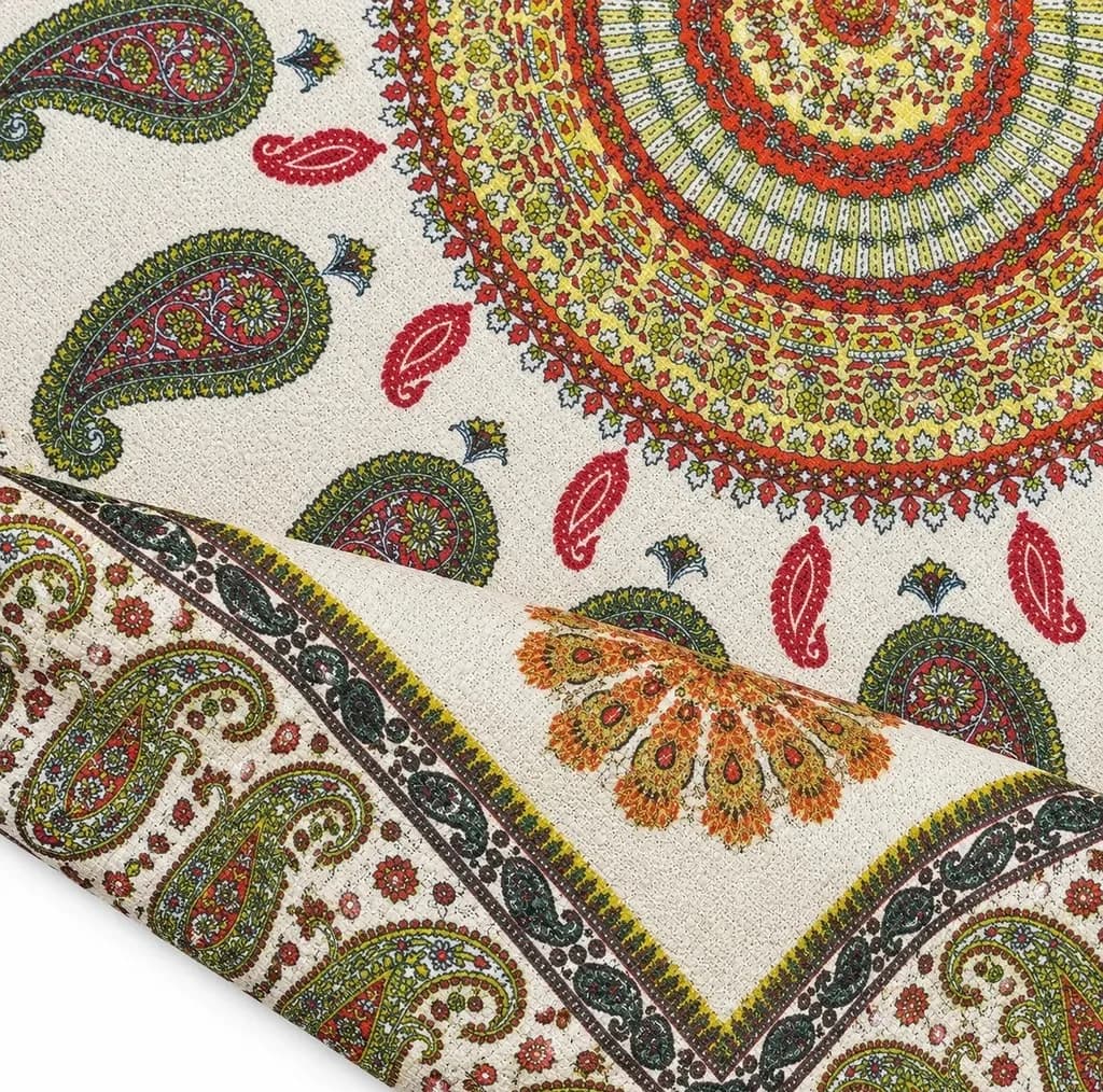 رومیزی مدل شمسه سایز 99*97 سانتی متر — تصویر ۳