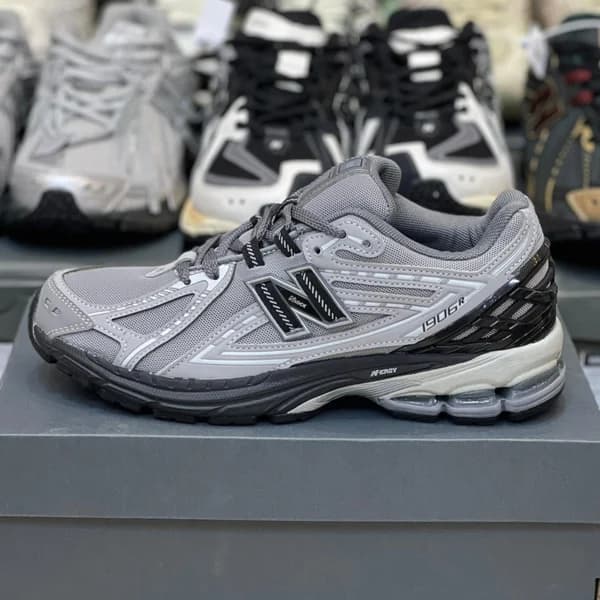 کفش نیوبالانس 1906R طوسی روشن مشکی New Balance 1906R Castlerock Rain Cloud M1906RLG — تصویر ۲