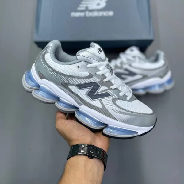 کفش نیوبالانس 2000 سفید طوسی آبی New Balance Abzorb 2000 White Grey Blue — تصویر ۳
