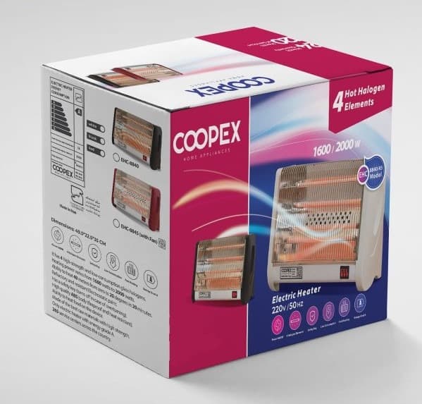 بخاری برقی فن دار کوپکس مدل HEC-8845 — تصویر ۵