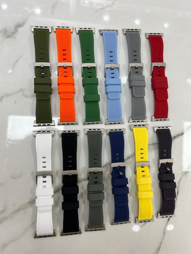 بند سیلیکونی اپل واچ رولکسی 42/44/45/49MM بادمجونی