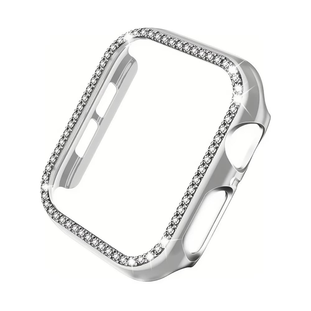 گارد نگین دار اپل واچ 40MM نقره ای