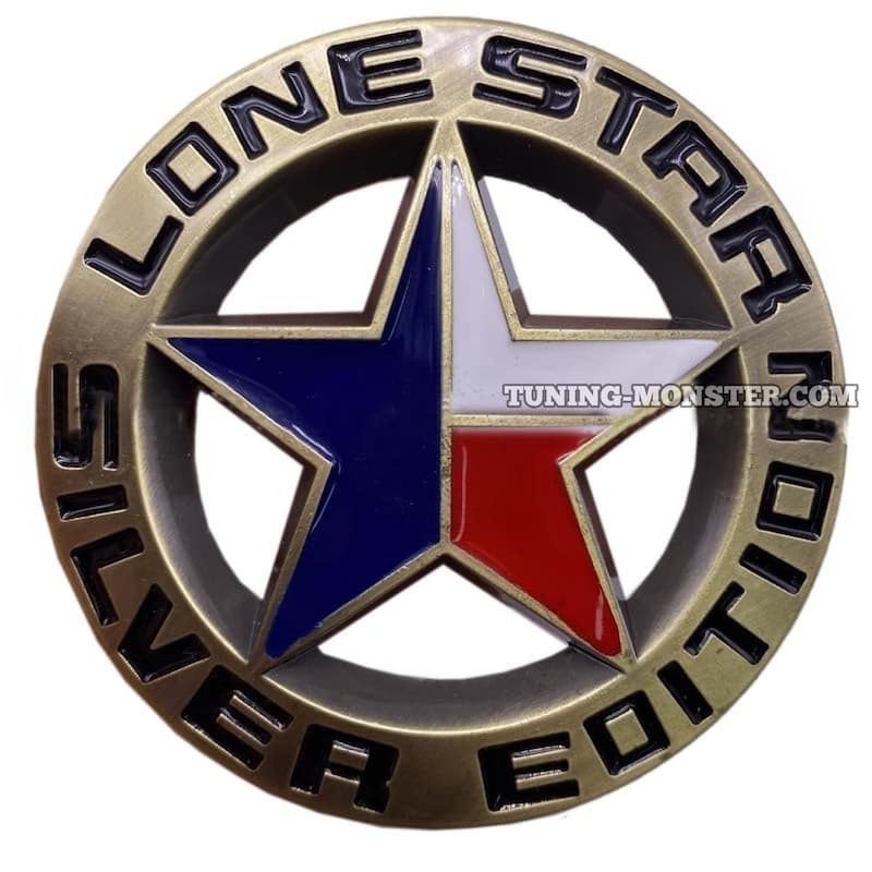 آرم فلزی Lone Star Edition Silver برنزی — تصویر ۲