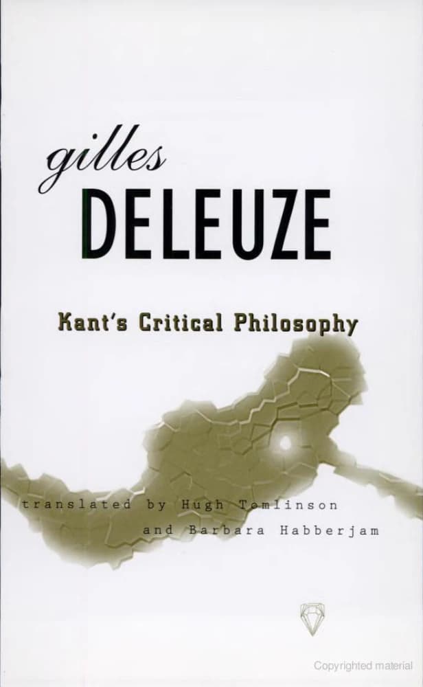 کتاب Kant’s Critical Philosophy (فلسفه انتقادی کانت) اثر Gilles Deleuze نسخه انگلیسی PDF