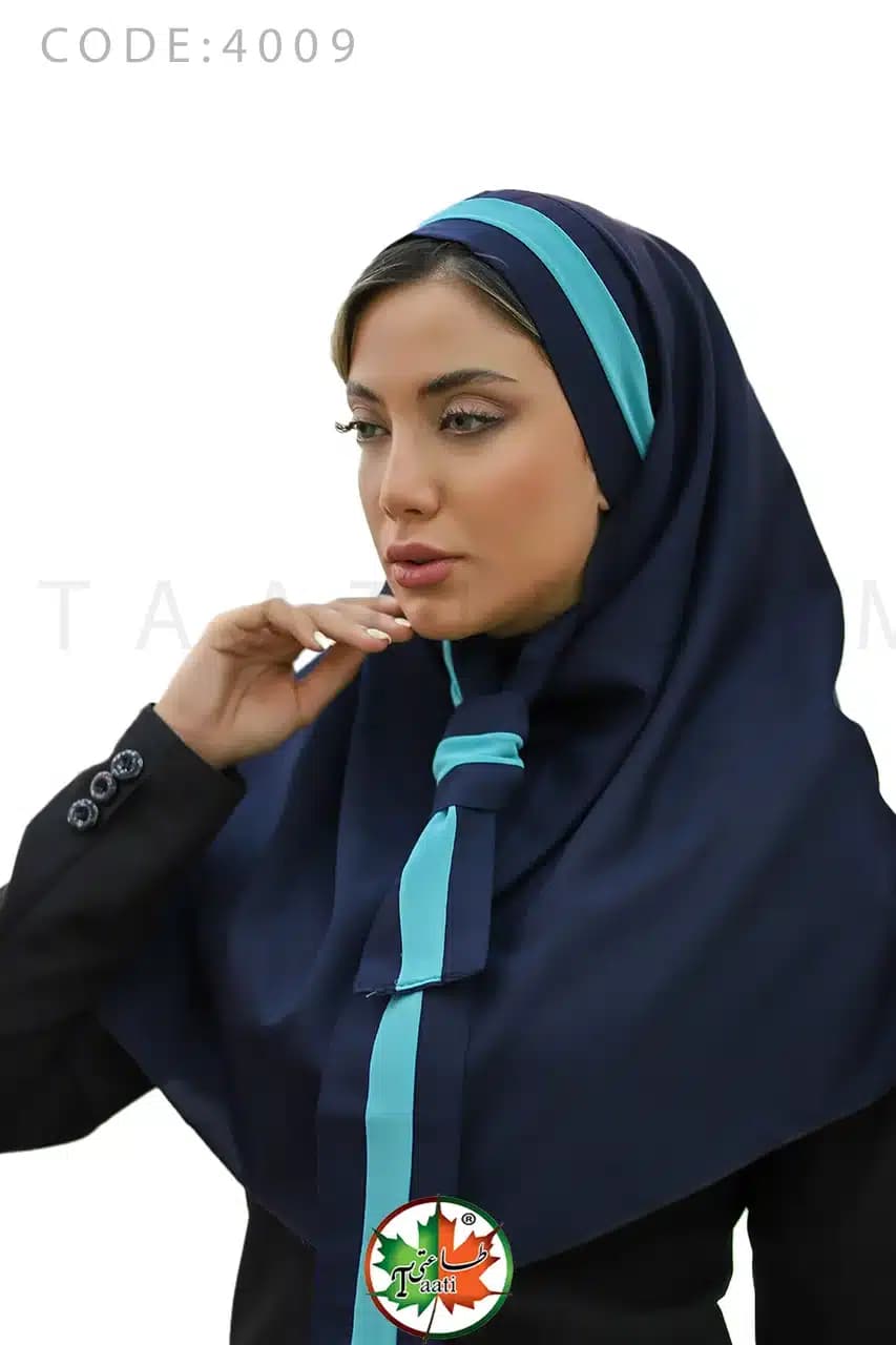 مقنعه کراواتی | ربان دار | کد 4009