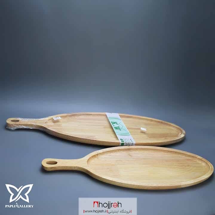 تخته سرو بیضی دسته دار سایز بزرگ کد P88