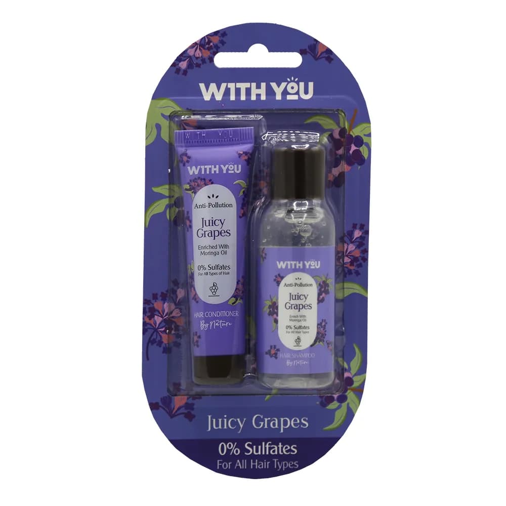 پک شامپو و نرم کننده حاوی عصاره انگور و روغن مورینگا ویت یو _ With You Shampoo and Conditioner Pack