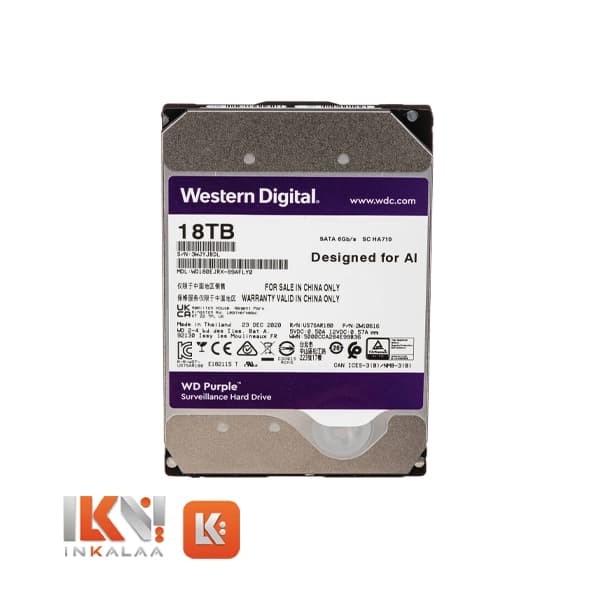 هارد وسترن دیجیتال مدل PURPLE ظرفیت 18TB – اصلی — تصویر ۳