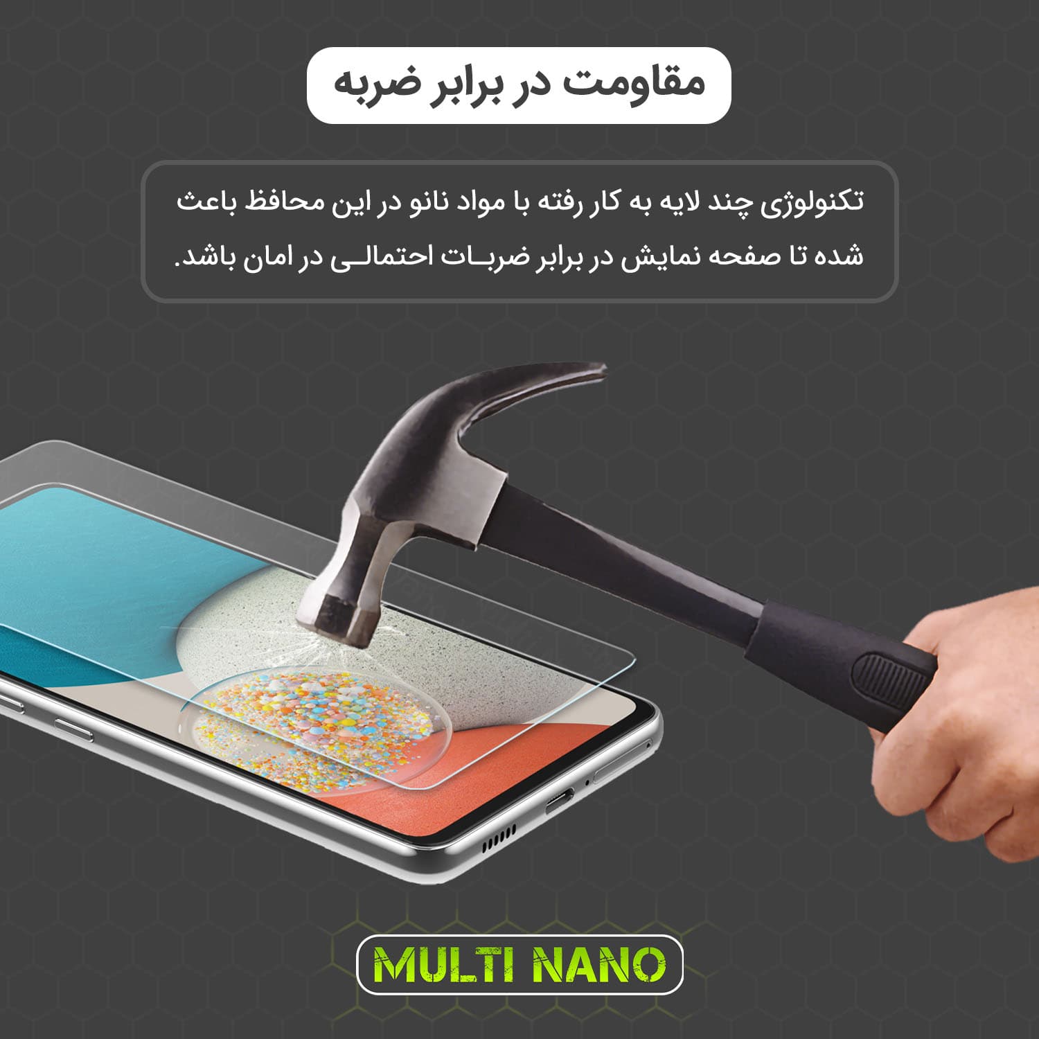 محافظ صفحه نمایش شفاف مولتی نانو مدل X-S1N مناسب برای گوشی موبایل سامسونگ Galaxy A07 4G — تصویر ۵