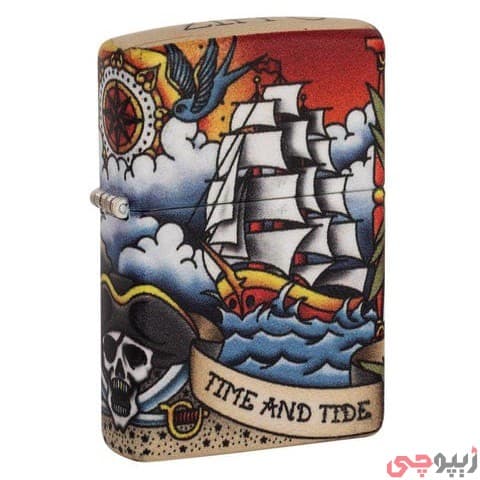 فندک زیپو اصل کد 49532 – Nautical Tatto Design