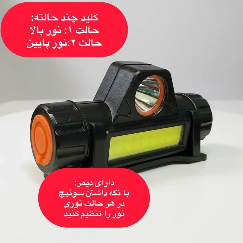 چراغ پیشانی دیپکینگ مدل ER-DK363 — تصویر ۳