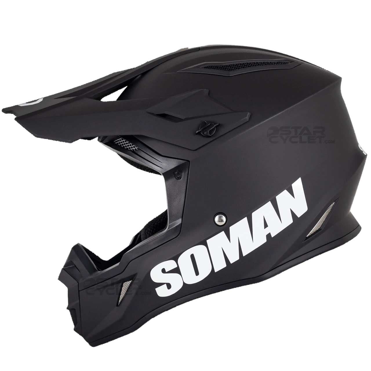 کلاه کاسکت کراسی سومان مدل M11 MATT-BLACK