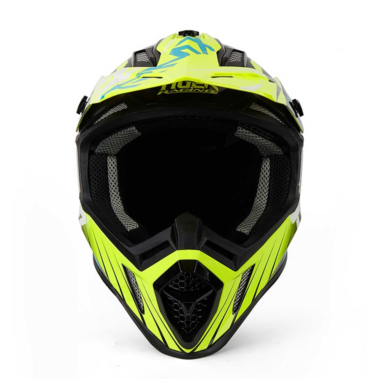 کلاه کاسکت کراسی TIGER مدل H637 GREEN BLU — تصویر ۳