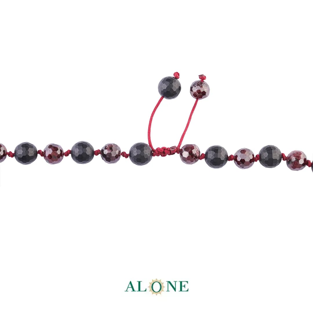 سنگ گره ای بلند 60 میکس گارنت انیکس تراش قطر 8 — تصویر ۳