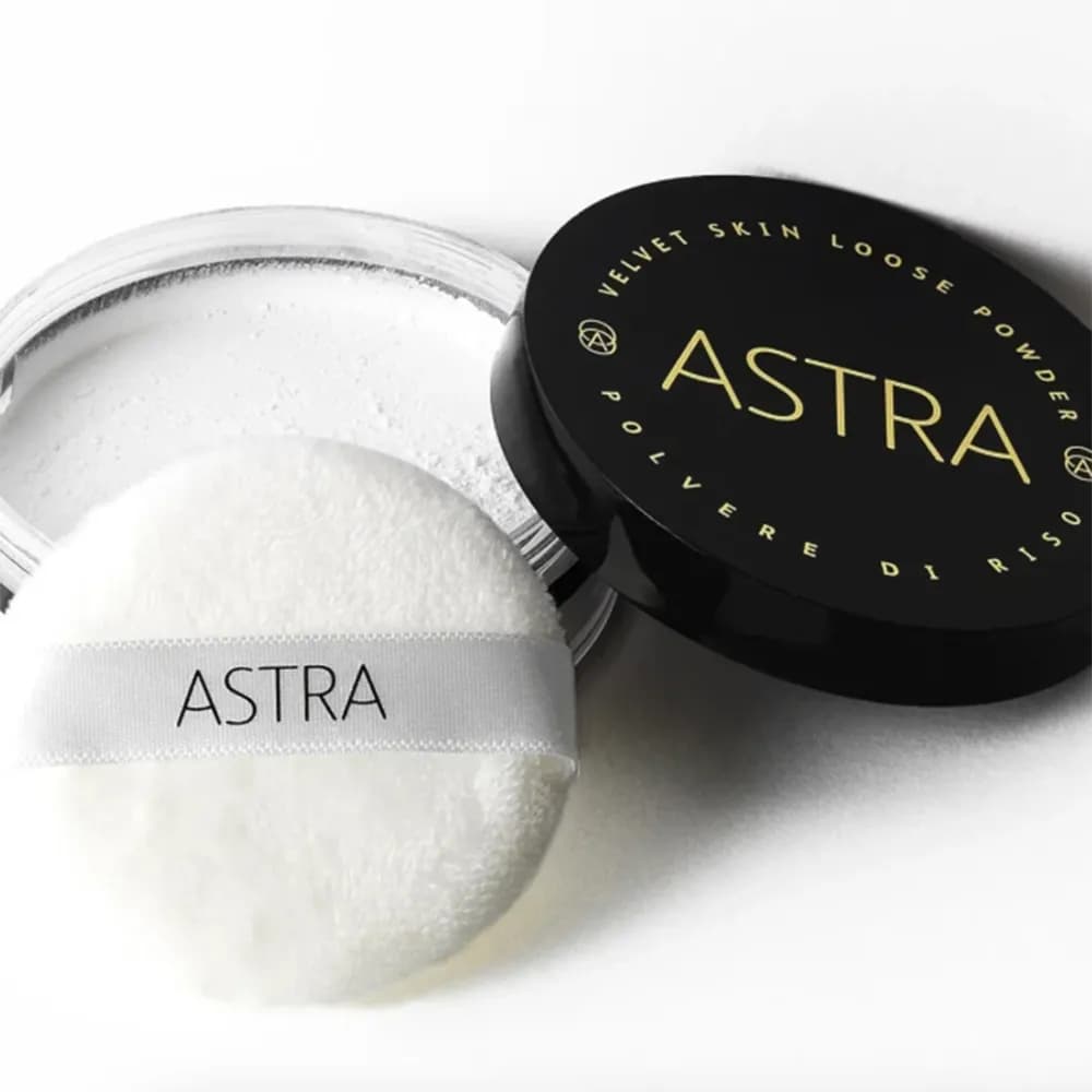 پودر فیکس آسترا Astra مدل ولوت Velvet Skin Loose Powder Cipria In Polvere اورجینال