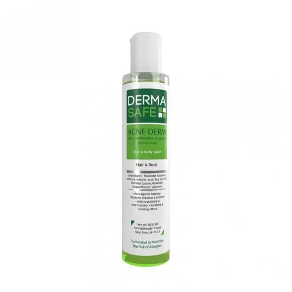 شامپو ضد شوره برای مو و پوست سر خشک 200ml درماسیف Derma safe — تصویر ۳