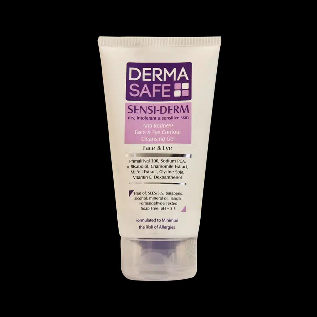 ژل شستشو پوست خشک و حساس و مستعد قرمزی 150ml درماسیف Derma safe