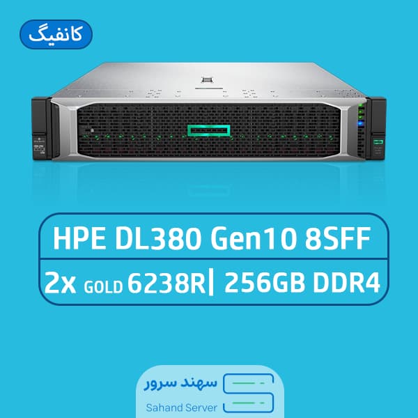 سرور اچ پی DL380 G10 8SFF با کارت گرافیک RTX A4000