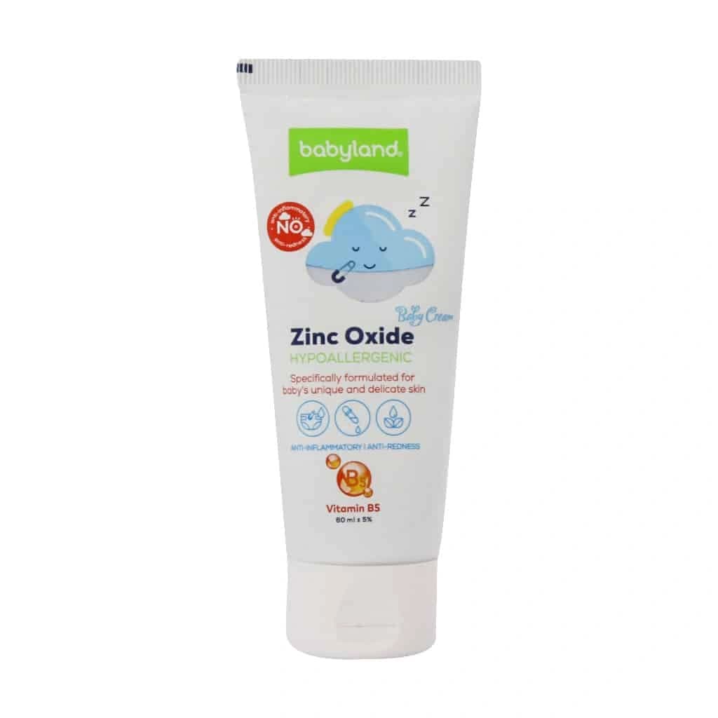 کرم زینک اکساید مناسب ادرار سوختگی پای کودک بیبی لند 60 میلی لیتر (Baby land Leg Burn Zinc Oxide Cream)