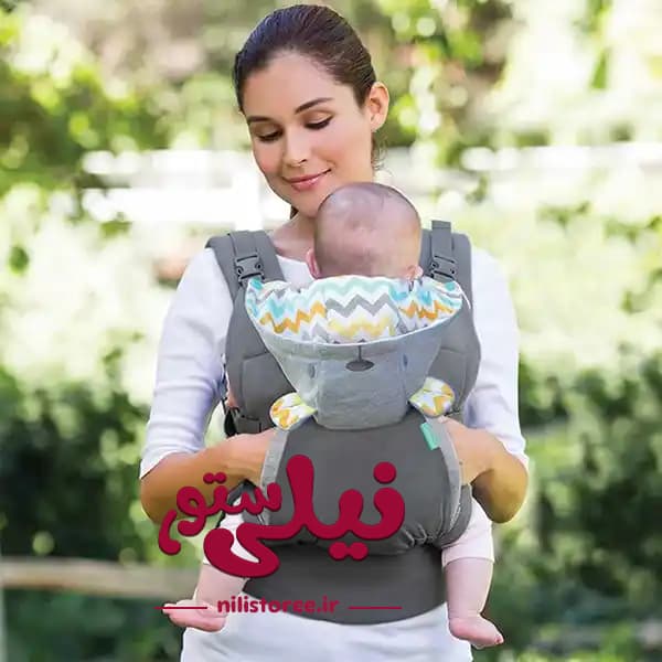 آغوشی نوزاد کلاه‌دار برند اینفانتینو infantino اصل original