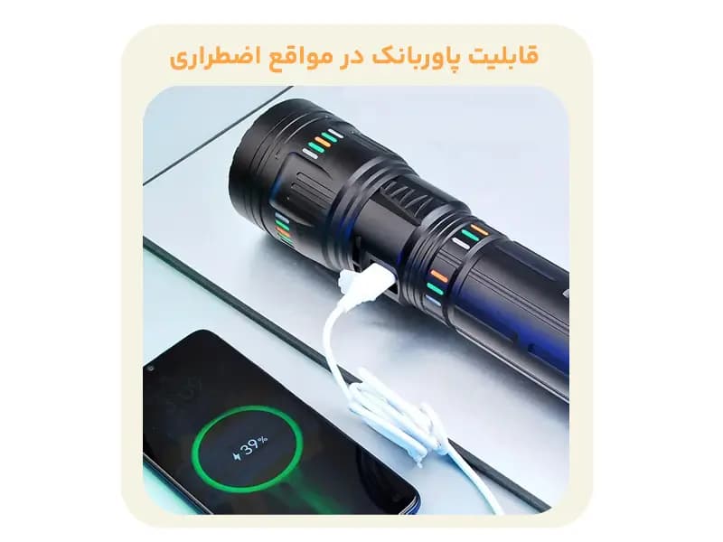 چراغ قوه اسمال سان زوم دار پلیسی G600 — تصویر ۴
