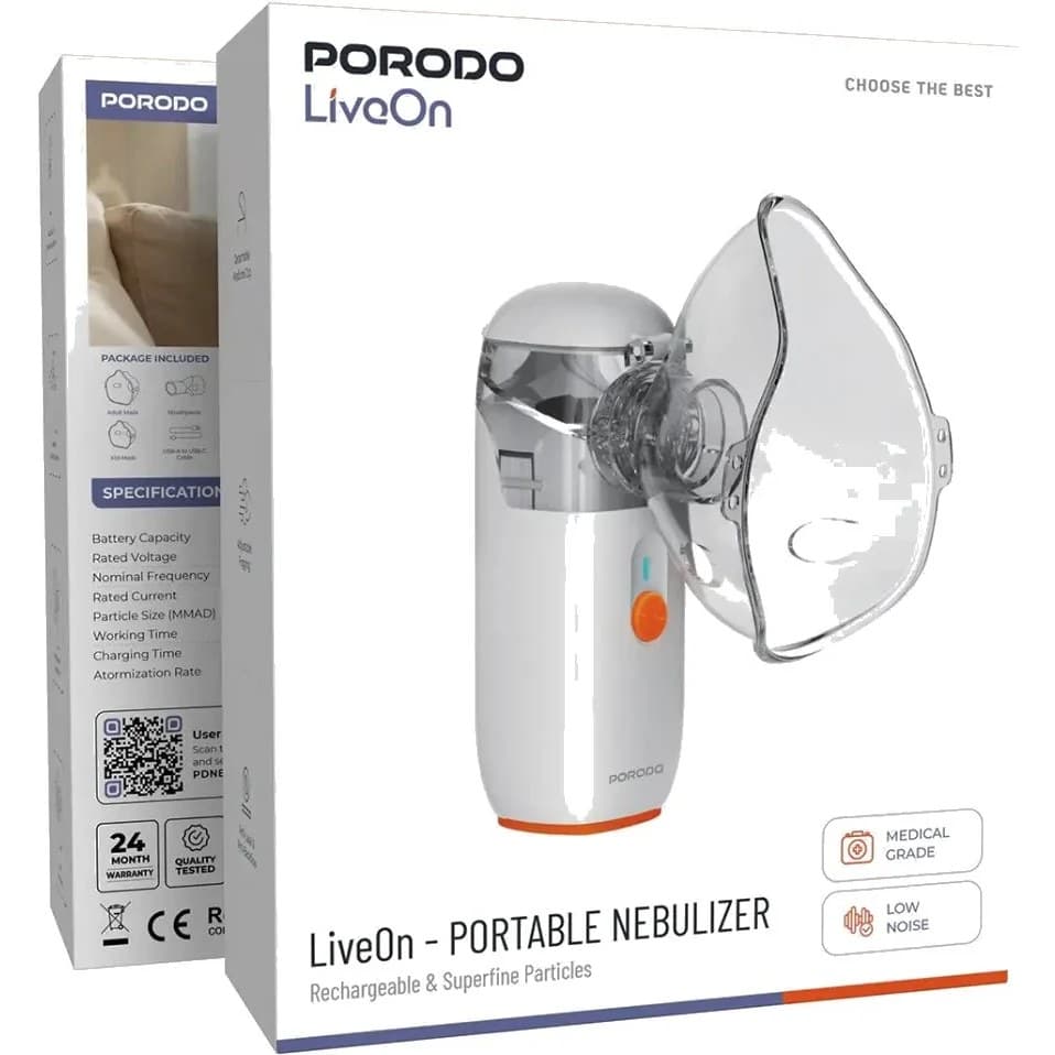 نبولایزر شارژی پرودو مدلLiveOn PDN3WH — تصویر ۶