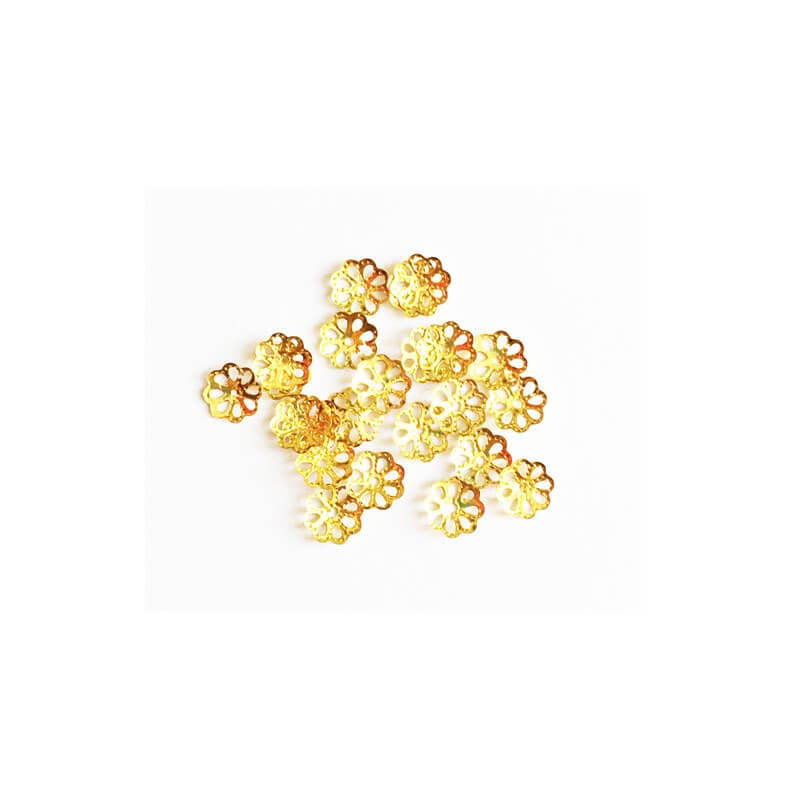 خرج کار طلایی کاسبرگ بسته 50 عددی 7mm کد gold1057
