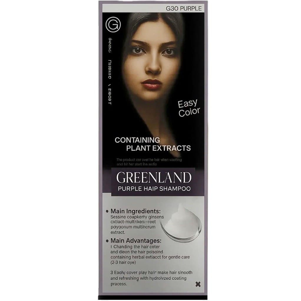 شامپو رنگ موی گیاهی گرینلند (Greenland) ٤ رنگ جذاب