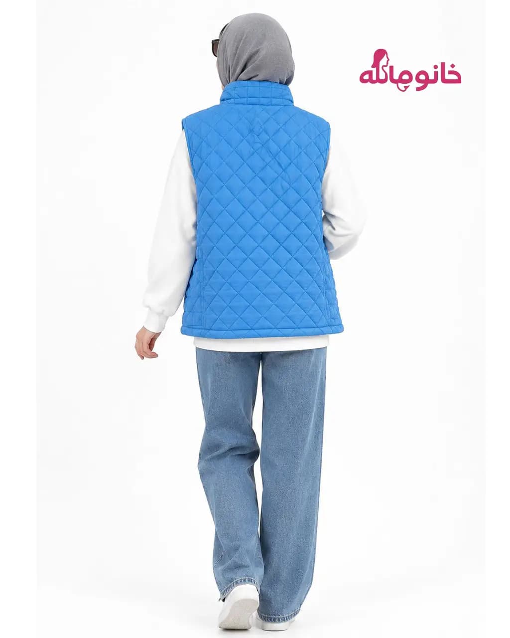 پافر دخترانه nizel 80128 یقه ایستاده جیب مورب — تصویر ۲