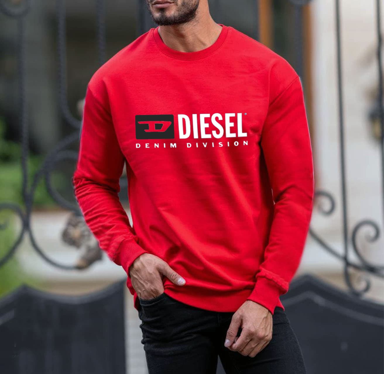 دورس ۳نخ داخل کرکی DIESEL رنگ قرمز کد 182