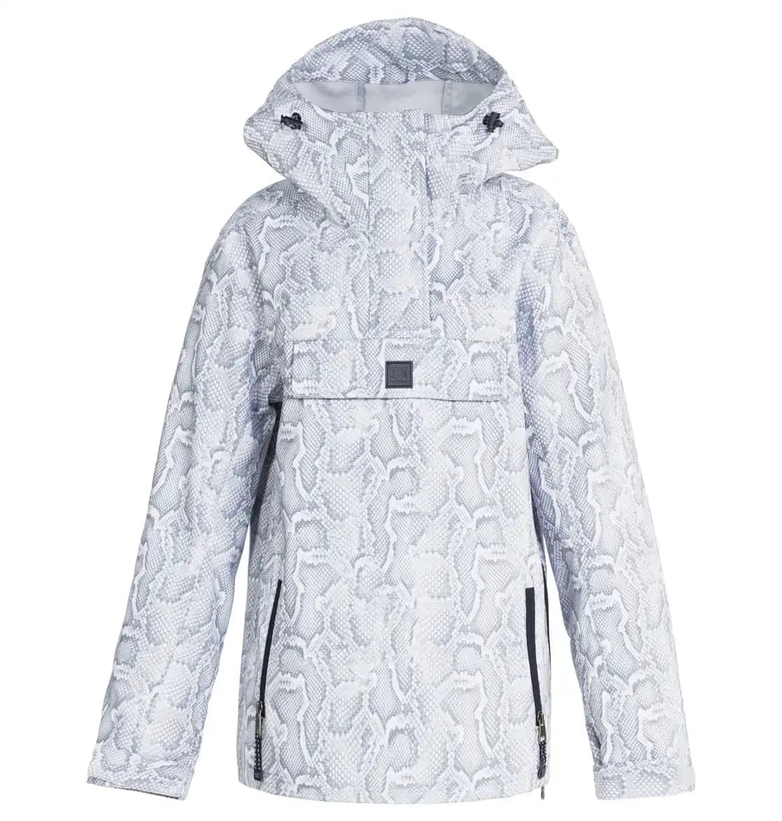 کاپشن اسنوبرد زنانه دی‌سی (DC) مدل Prism Softshell Anorak طرح پوست ماری (White Mamba) — تصویر ۲