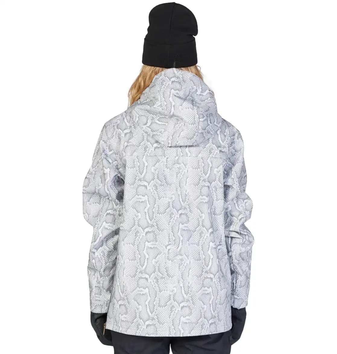 کاپشن اسنوبرد زنانه دی‌سی (DC) مدل Prism Softshell Anorak طرح پوست ماری (White Mamba) — تصویر ۴