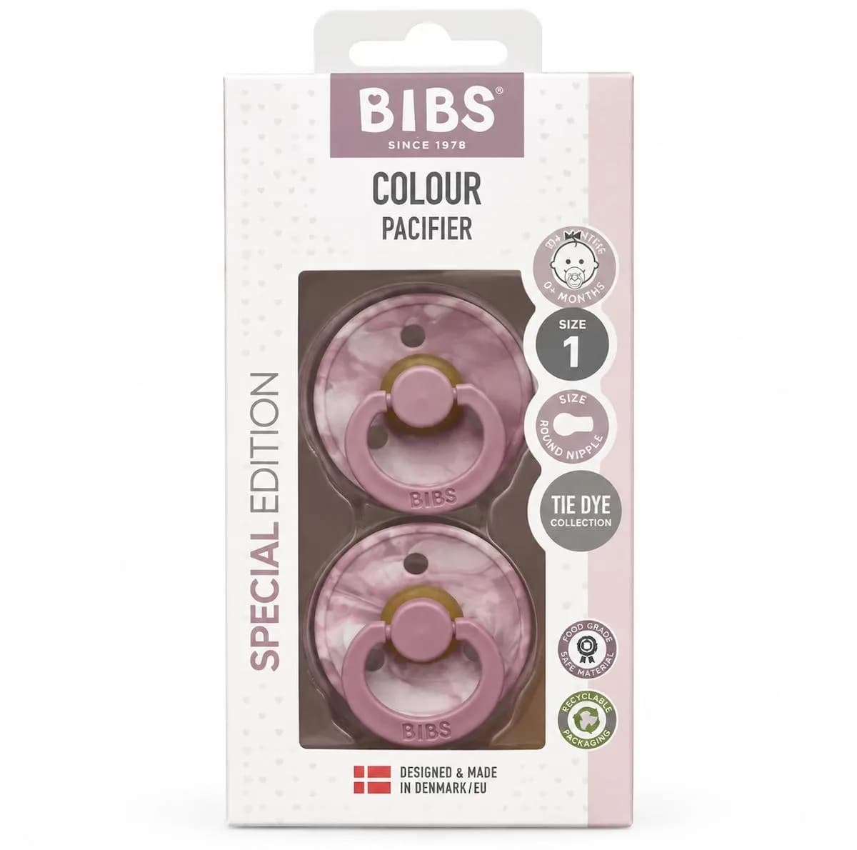 پستانک بیبس مدل round colour latex مناسب 0 تا 6 ماه بسته 2 عددی — تصویر ۳