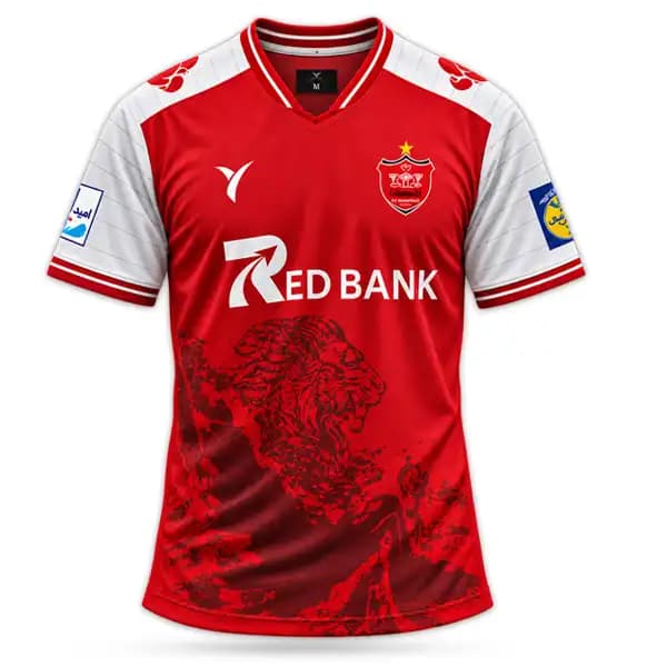 پیراهن اول پرسپولیس ۱۴۰۵ طرح شیر(سفید،قرمز)