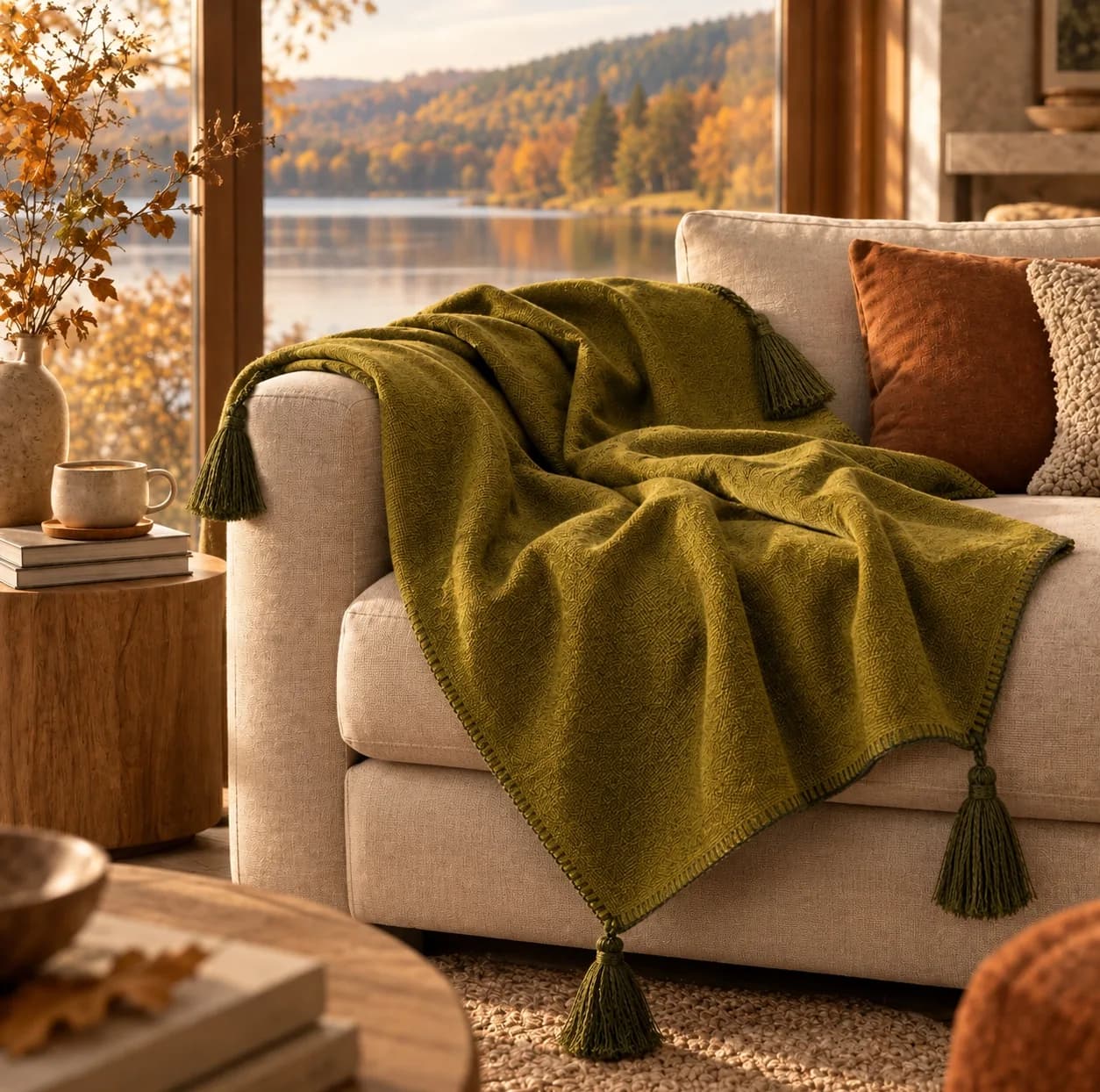 شال مبل و تخت مدل زیتون سایز 160×150 سانتی‌متر — تصویر ۲