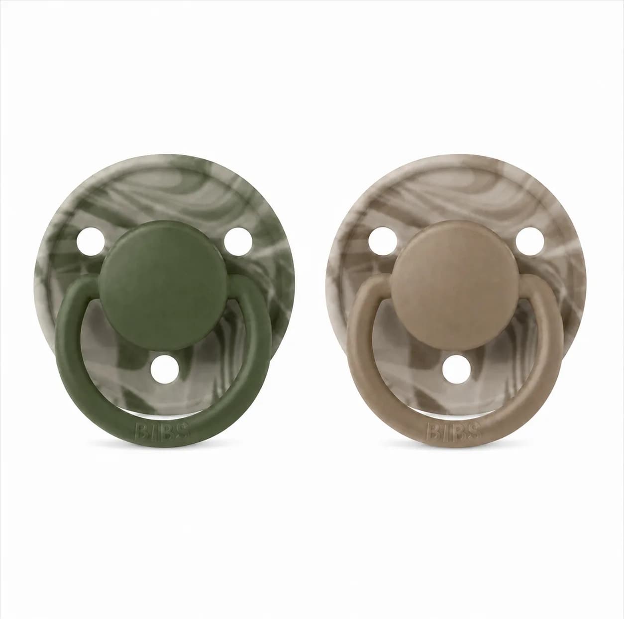 پستانک بیبس مدل round delux silicone کد 150265 مناسب 0-3 سال بسته 2 عددی