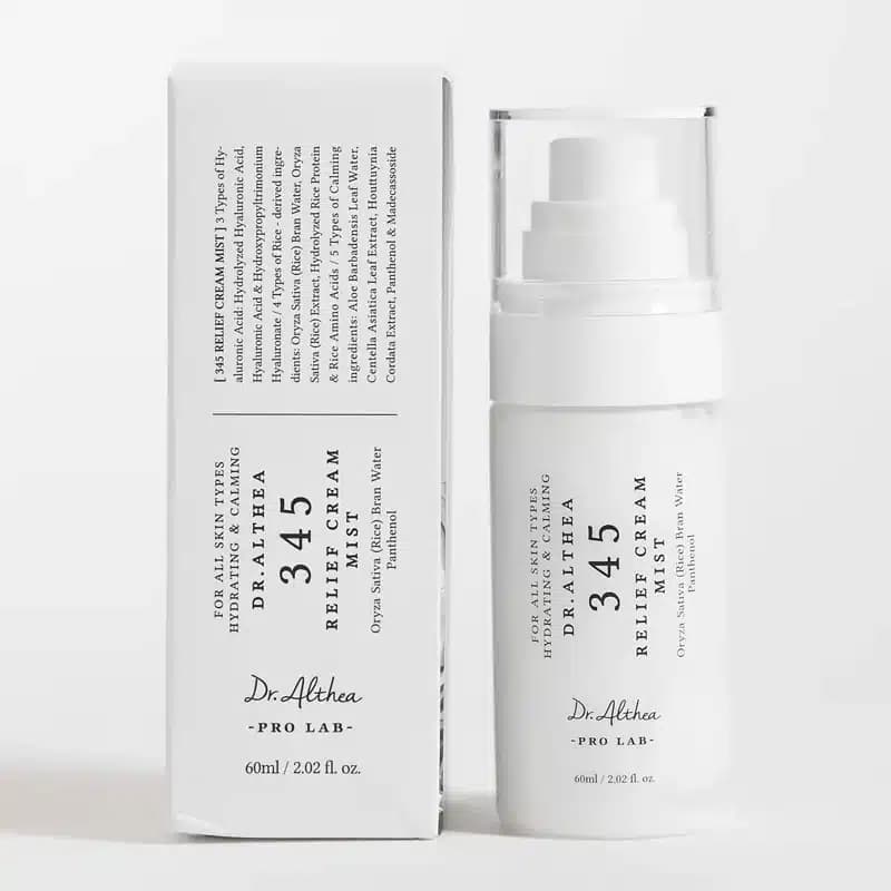 اسپری کرمی دوفاز آبرسان و تسکین دهنده دکتر آلتیا Dr. Althea مدل Relief Cream Mist 345 (60 میل) — تصویر ۵