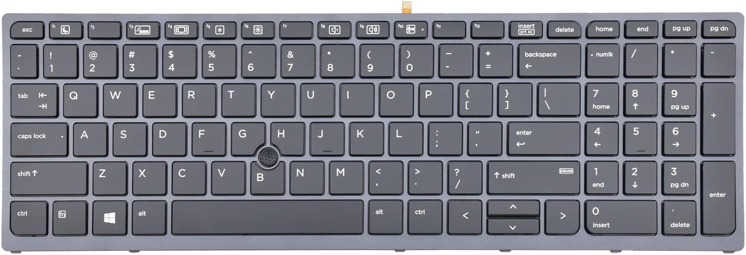 کیبورد لپ تاپ اچ پی ZBook 15 g3 | با بک لایت