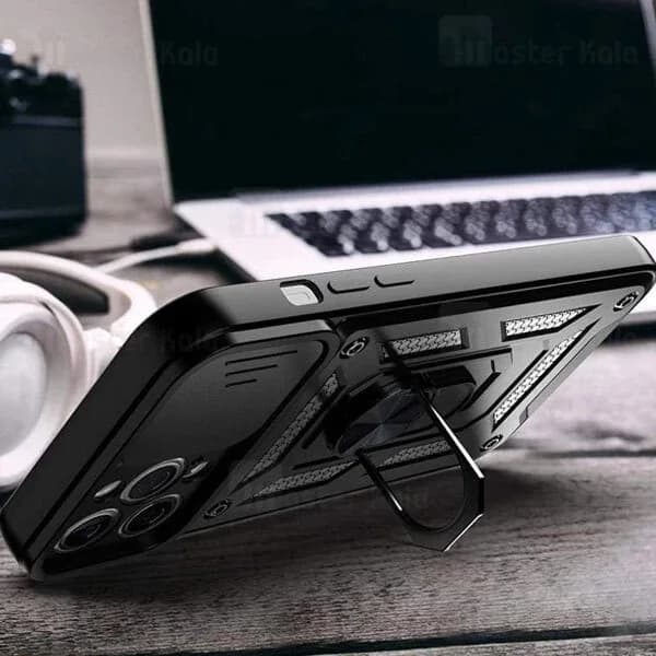 گارد محافظ ضد ضربه انگشتی آیفون Apple iPhone 13 Pro Max SHUNIJA Armor Case دارای محافظ دوربین — تصویر ۵